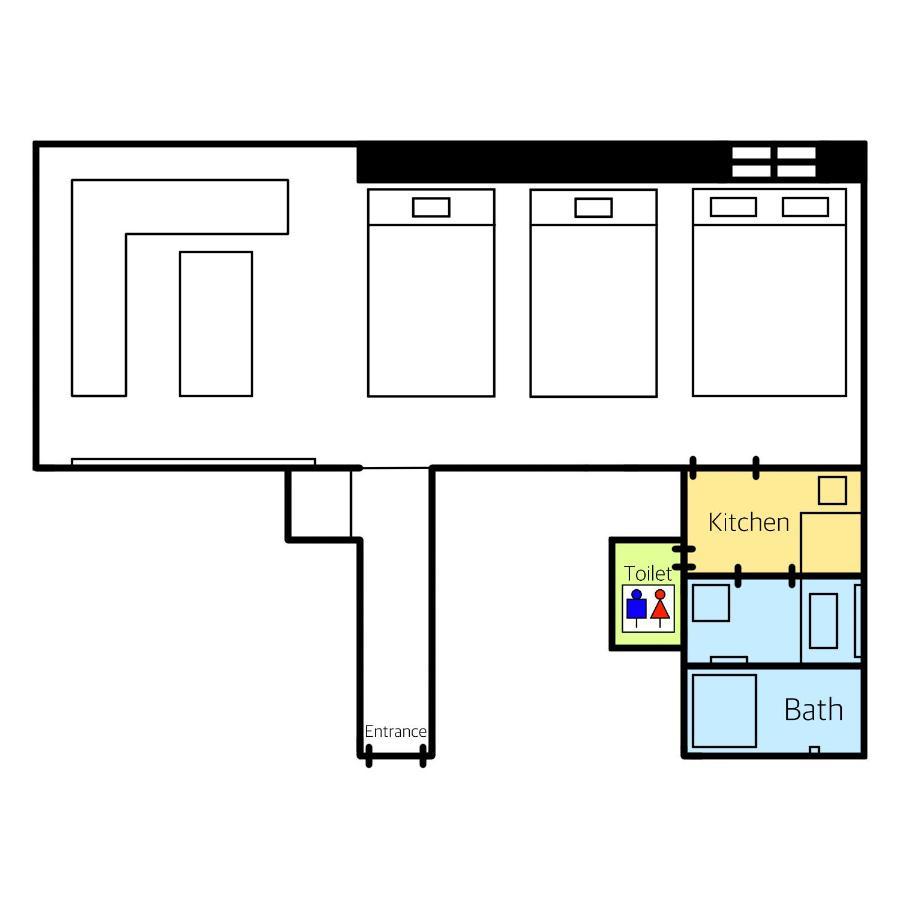 Grand Base Hakata Gofuku Aparthotel Fukuoka  Exteriör bild