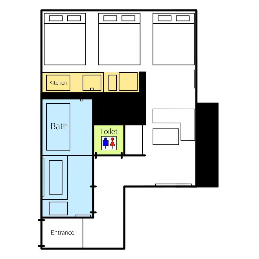 Grand Base Hakata Gofuku Aparthotel Fukuoka  Exteriör bild